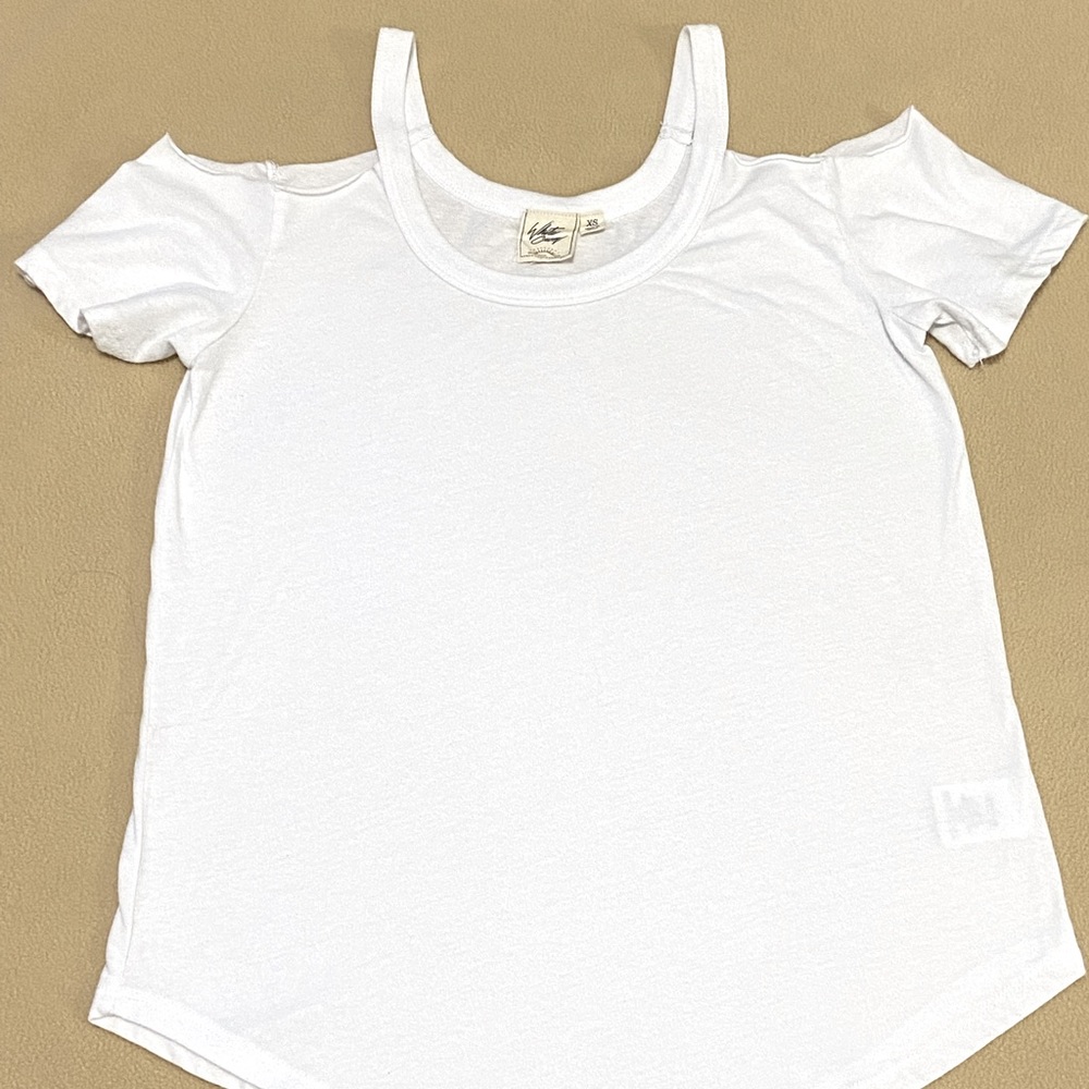 White Crow Cold Shoulder Top
